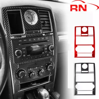 Для Chrysler 300 300C 2008 2009 2010 Refit Центральная панель управления из углеродного волокна B интерьерные декоративные аксессуары наклейки