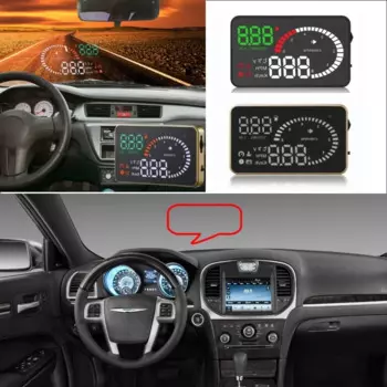Для Chrysler 300/Sebring/pelifica/PT Cruiser/Voyage Car HUD Head Up Display Vehicle OBD Safe Driving Screen Projector