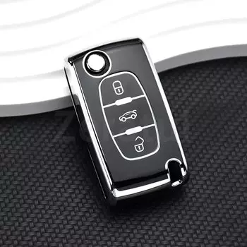 Для Citroen C2 C3 C4 C5 C6 Xsara Berlingo ТПУ флип-чехол для дистанционного ключа автомобиля для Peugeot 207 307 308 407 607 807 Защитный брелок