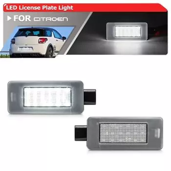 Для Citroen C3 III C4 II Grand Picasso C5 II Aircross Cactus светодиодный светильник номерного знака canbus задняя бирка лампа регистрационное освещение