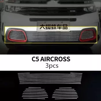 Для Citroen C5 AIRCROSS 2017-2022 Решетка переднего бампера из алюминиевого сплава декоративная сетка защита украшение автомобильные аксессуары