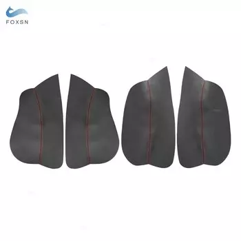 Для Citroen Xsara Picasso кожаный дверной подлокотник из микрофибры панель крышка 4 шт. с крепежными фитингами аксессуары для интерьера автомобиля