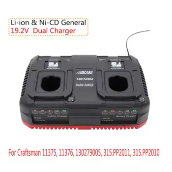 Для Craftsman 19,2 V двойное зарядное устройство Li-Ion и Ni-CD Универсальное зарядное устройство 11375, 11376, 130279005, 315.PP2011,315.PP2010