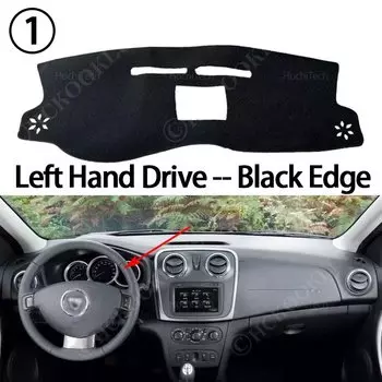 Для Dacia Renault Sandero Stepway II 2 RS 2013-2020 противоскользящий чехол для приборной панели, защитная накладка, автомобильные аксессуары, солнцезащитный ковер