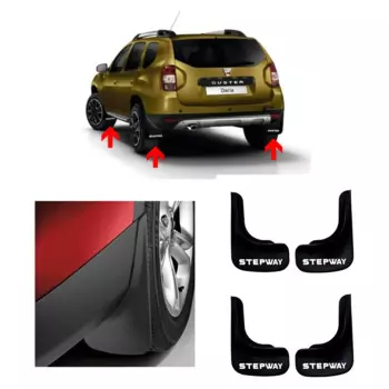 Для Dacia Sandero Stepway брызговики 4 шт. Гибкие пластиковые Брызговики A +, качественный автомобильный аксессуар для тюнинга