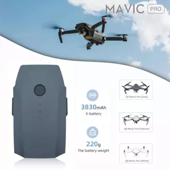 Для DJI Mavic Pro Platinum FPV Квадрокоптер RC Дрон 11,4 V 3830mAh 3S Интеллектуальный запасной полет LiPo батарея запасные части