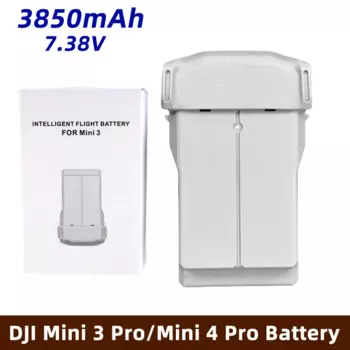 Для DJI Mini 3 Pro Аккумулятор 3850 мАч Mini 4 Pro/Mini 3/Mini 3 Pro RC Drone Интеллектуальный летный аксессуар 7,38 В DJI Mini 3 Аккумулятор