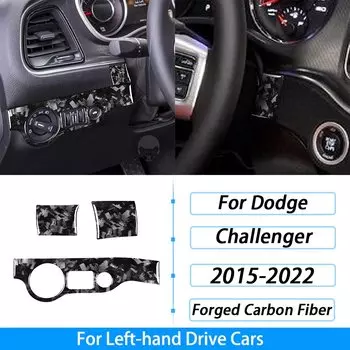 Для Dodge Challenger 2015-2022 Кованое углеродное волокно переключение передач воздуховыпускная оконная панель подъема комплект автомобильных аксессуаров для интерьера наклейка