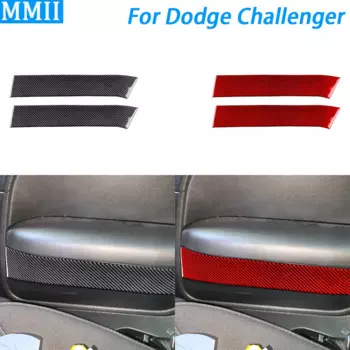 Для Dodge Challenger 2015-2022 углеродное волокно задний подлокотник боковая панель декоративная крышка украшение интерьера автомобиля аксессуары стикер