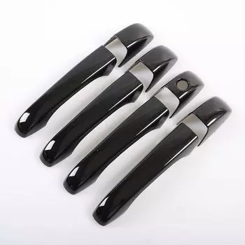 Для Dodge Grand Caravan 2008-2020 новая глянцевая черная хромированная Автомобильная дверная ручка накладка наклейка Стайлинг Аксессуары