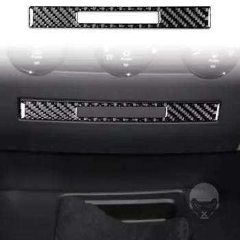 Для Dodge Ram 1500 2009-2012 автомобильные аксессуары из углеродного волокна, внутренняя центральная консоль, декоративная полоса, наклейка