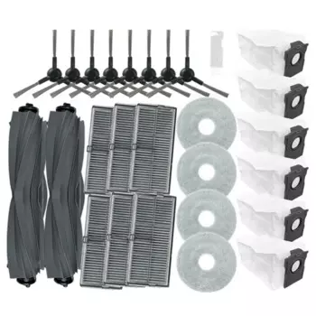 Для Dreame Mova E30 Ultra вакуумные запасные части, основная боковая щетка, фильтр Hepa, швабра, тканевый мешок для пыли, аксессуары