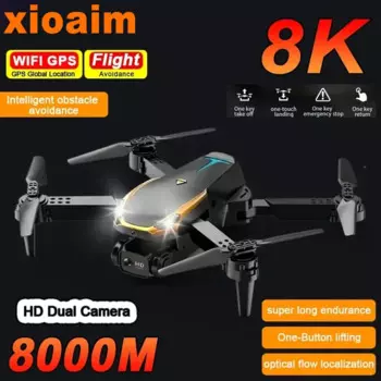 Для дрона Xiaomi Teslas 8K профессиональный HD Квадрокоптер для аэрофотосъемки Дистанционное управление вертолет расстояние обход препятствий