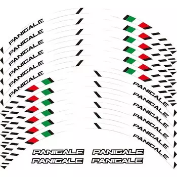 Для DUCATI 1299 PANIGALE S 959 PANIGALE 12 X Толстые края внешний обод наклейка полоса колеса наклейки