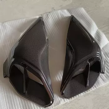 Для Ducati Diavel V4 2023 2024, воздушные трубки из углеродного волокна, боковая крышка, обтекатель воздухозаборника мотоцикла