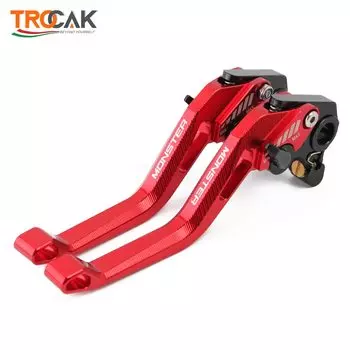 Для Ducati Monster 696, 695, 796, 400, 620 м, 600 м, 900, 620, мотоциклетные CNC регулируемые короткие рычаги тормоза и сцепления
