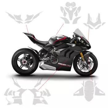 Для DUCATI PANIGALE V4 пленка лобового стекла Защитная обтекатель подходит для Panigale V4 PPF TPU защита краски V4S Tank PPF