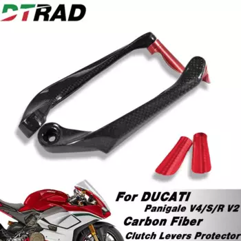Для DUCATI Panigale V4/S/R/SP V2 1199/S 1299/S ручки руля мотоцикла тормозные рычаги сцепления из углеродного волокна Защита рычагов