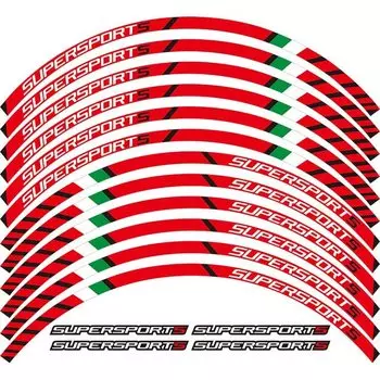 Для DUCATI super sport supersport s 939 Edge наклейка с внешним ободом полосатые наклейки на колеса 12 X толщиной