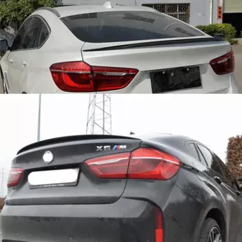 Для F16 спойлер из настоящего углеродного волокна, крыло BMW X6, аксессуары для багажника автомобиля, комплект кузова, ремонт P Style 2014-2019 год
