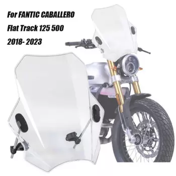 Для FANTIC CABALLERO Flat Track 125 500 18- 2022 2023 защитное стекло на лобовое стекло для мотоцикла экран дефлектор аксессуары для мотоциклов