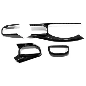 Для Ford Explorer U625 2020 2021 2022 ABS аксессуары из углеродного волокна центральная консоль AC Vent защитное устройство выходного отверстия крышка внутренние детали