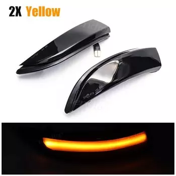 Для Ford Fiesta MK6 Mk7 B-Max 2008-2017 светодиодный мигающий динамический сигнал поворота, лампа, индикатор освещения автомобиля