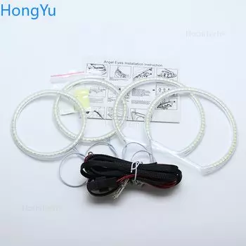 Для ford focus MK 2 2004-2011 Европейская галогенная фара Smd комплект светодиодов «глаза ангела» отличное Ультра яркое освещение DRL