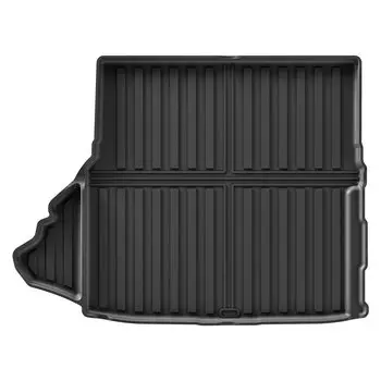 Для Ford Mustang 2015-2024 автомобильные коврики грузовой вкладыш коврик в багажник подходит с сабвуфером TPE 3D водонепроницаемый коврик для ног черный