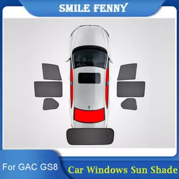 Для GAC Trumpchi GS8 2017 2018 2019 2020 2021 автомобильный солнцезащитный козырек на боковое окно, сетчатые шторы, защита от ультрафиолета, солнцезащитный козырек, солнцезащитный козырек