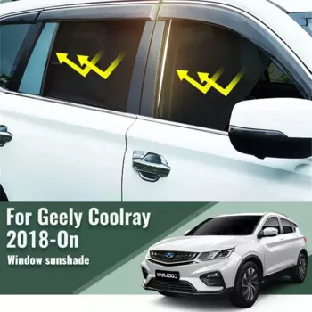 Для Geely Coolray SX11 2018-2024 солнцезащитный козырек на заднее боковое окно, автомобильный солнцезащитный козырек, аксессуары, сетчатая занавеска на переднее лобовое стекло автомобиля