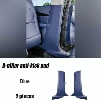 Для Geely EX5 Galaxy E5 2024 2025 2026 кожаный коврик для двери автомобиля, B-стойка, противоударный коврик, защитная наклейка для интерьера