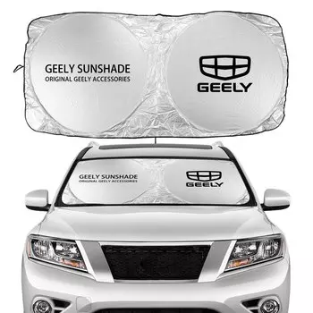 Для Geely Monjaro Atlas Pro Tugella Geometry C Coolray Emgrand ec7 автомобильный чехол на лобовое стекло складной солнцезащитный козырек от ультрафиолета