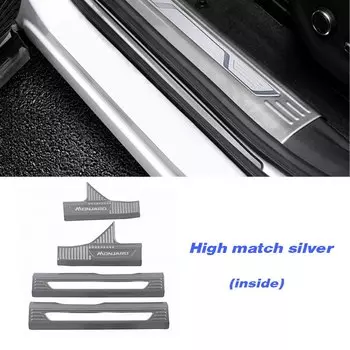 Для Geely MONJARO KX11 Manjaro 2023 2024, аксессуары из нержавеющей стали, накладка на порог, защита от ударов, накладка на педаль