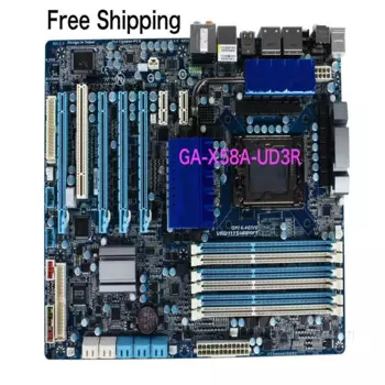 Для Gigabyte GA-X58A-UD3R материнская плата USB 3,0 LGA 1366 DDR3 X58 материнская плата 100% протестировано, ОК, полностью работает, бесплатная доставка