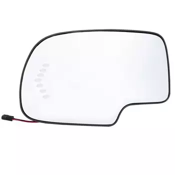 Для GMC Cadillac Chevy Silverado 1500 2003-2007 зеркало со стороны водителя/пассажира, стекло с подогревом указателя поворота, пластина