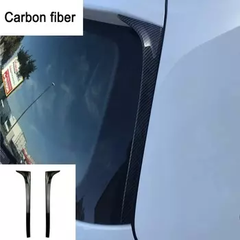 Для GOLF 7 MK7 GTD R 2014-2017 глянцевый черный УГЛЕРОДНЫЙ Задний стеклоподъемник боковой спойлер крыло автомобильный Стайлинг заднее стекло зеркало заднего вида