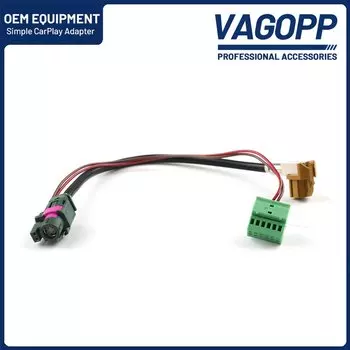 Для Golf 7 MK7 VII CC CarPlay Media USB AUX переключатель MIB2 MDI USB AMI адаптер штепсельная розетка простая версия