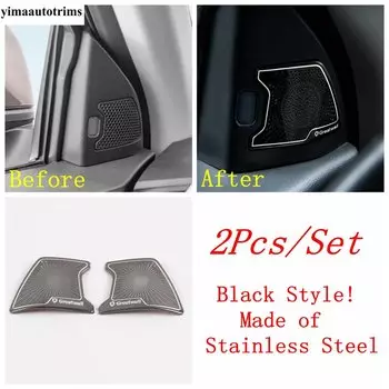 Для GWM Ute Cannon/Great Wall Poer 2020-2022 Передняя стойка А, дверь, крышка динамика, отделка автомобиля, аксессуары из нержавеющей стали, интерьер