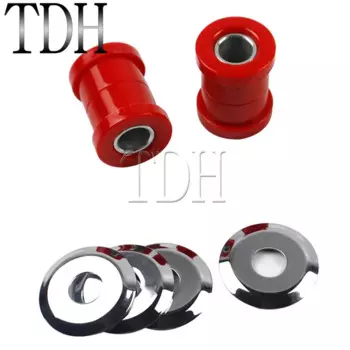 Для Harley Big Twins Sportsters 73-17 мотоцикла красный хром полиуретановые втулки стояка руля комплект демпфера втулка руля