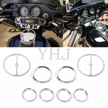 Для Harley Davidson Electra Glide Street Glide And Trike 1996-2013 оправа спидометра для мотоцикла динамик клаксон хромированная крышка