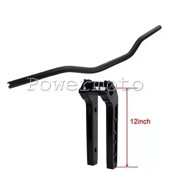 Для Harley Dyna Low Rider Street Bob Pullback Комплект подъемников на руль 25 мм 1 дюйм Верхний зажим для руля 6 дюймов 8 дюймов 10 дюймов 12 дюймов Т-образный план