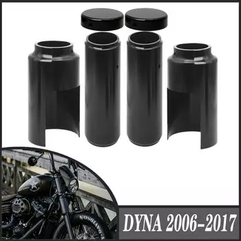 Для Harley Dyna Super Glide Street Bob Wide Glide Fat Bob Low Rider 2006-2017 мотоциклетные колпачки передней вилки, крышка амортизатора