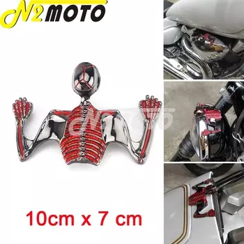 Для Harley мотоциклетный фар на заказ, козырек, скелет, орнамент, брызговик, шлем, хромированный череп, декоративный козырек для шлема, рисунок, графика