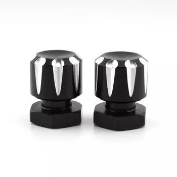 Для Harley Road King/Road Glide/Softai/Fat Boy 99-24, черные/хромированные монтажные гайки Solo, болты