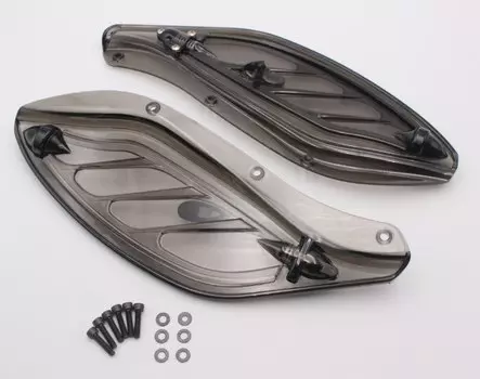 Для Harley Touring Electra Glide 1996-2013 2010 2011 2012 черный/дымчатый регулируемый боковой обтекатель лобового стекла, воздушный дефлектор