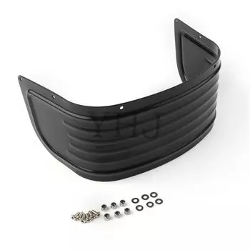 Для Harley Touring Road King Electra Street Glide 2014-2022 мотоциклетная отделка переднего крыла из нержавеющей стали, серебристая/черная