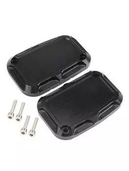 Для Harley Touring Road King Street Electra Glide Ultra V-Rod Night Rod для мотоцикла CNC тормозной резервуар Крышка главного цилиндра F & R