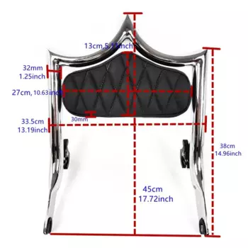 Для Harley Touring Street Glide Road Glide Road King 2009-2023 пассажирская спинка Sissy Bar