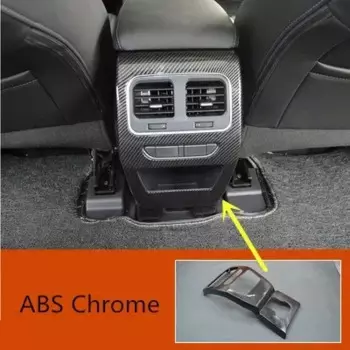 Для Haval F7X 2019-2021 ABS хромированная противоударная накладка для выхода воздуха заднего кондиционера, защита от царапин, автомобильные аксессуары